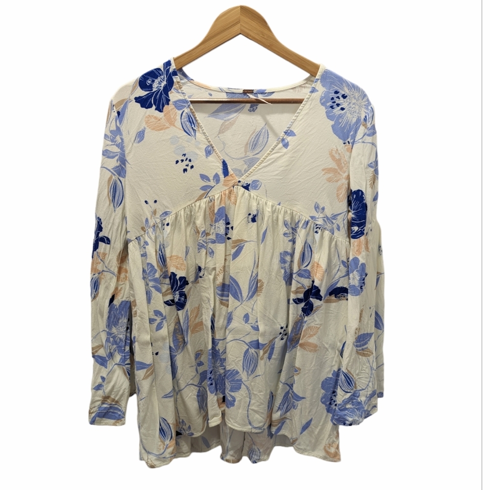 Free People Tunic with Flair Sleeves Size Small